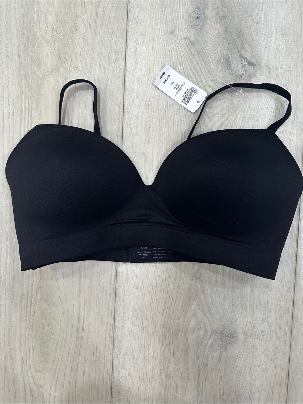 Soma Enbliss Wireless Bra Black 36C NWT